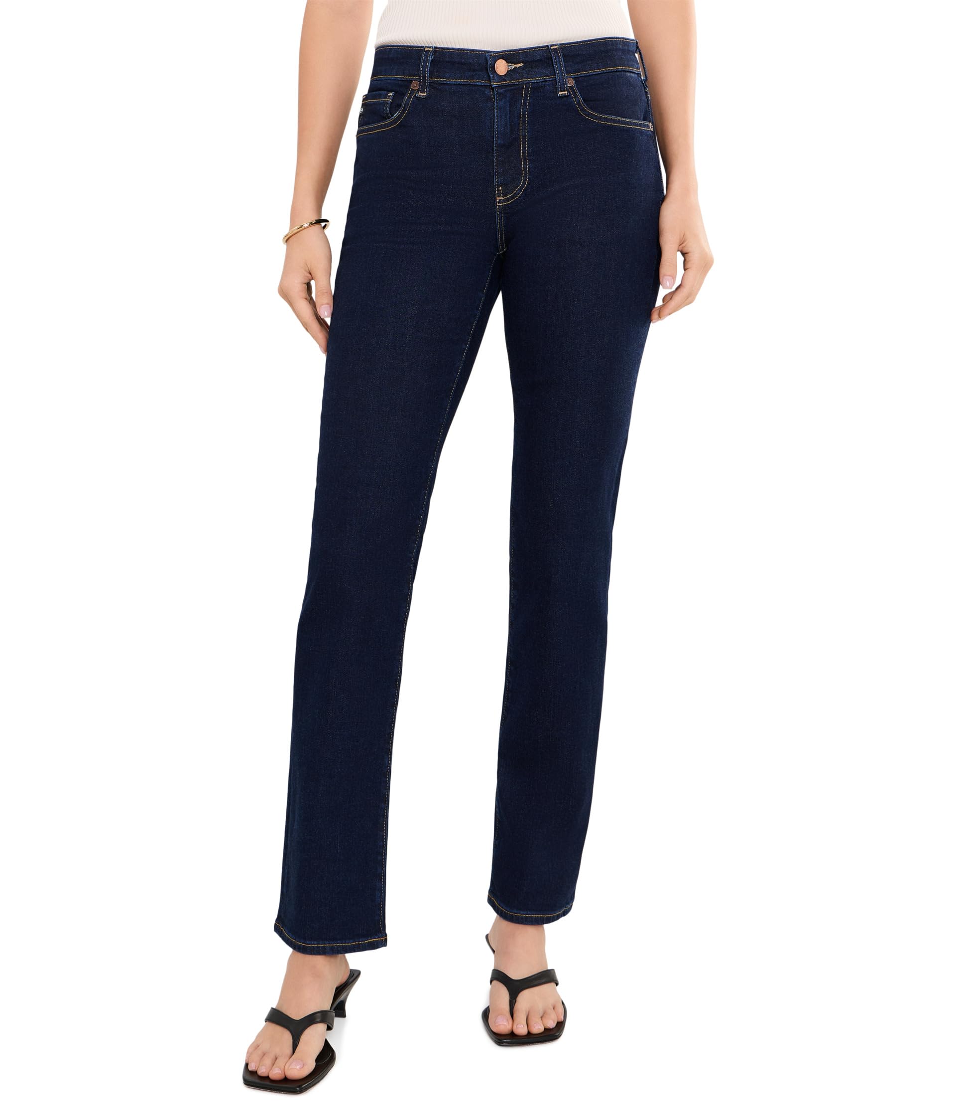 Sandra Low Rise Straight Jeans in Modern Indigo