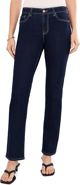 Sandra Low Rise Straight Jeans in Modern Indigo