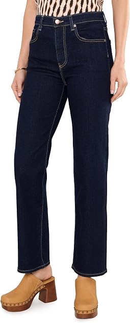 Brinley Mid-Rise Straight Jeans in Chord