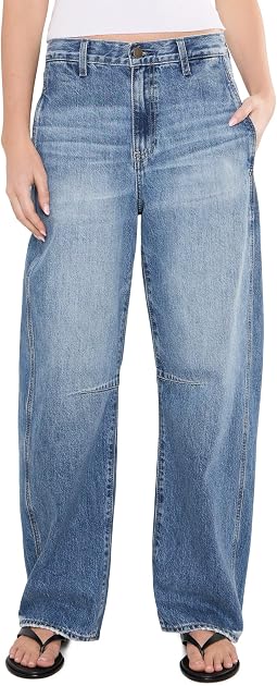Mercer High-Rise Barrel Jeans in Vibrato