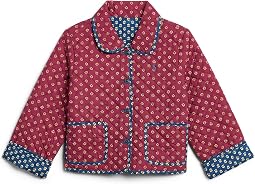 Детская куртка из репса с простежкой и двусторонним использованием Floral Quilted