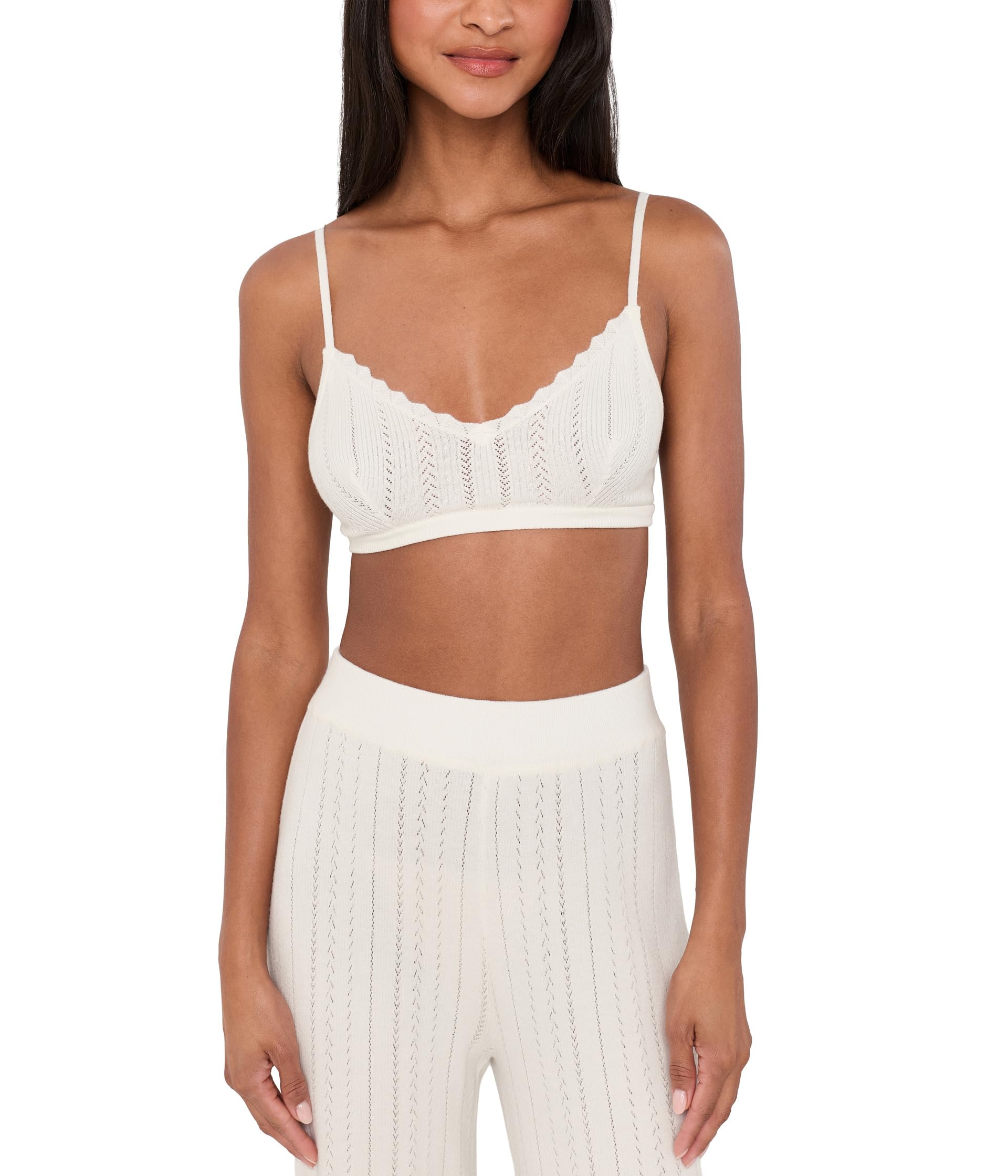 Pointelle Sweater Bralette