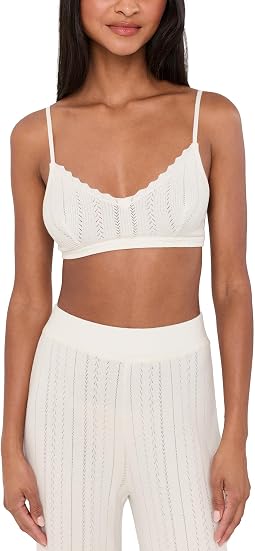 Pointelle Sweater Bralette