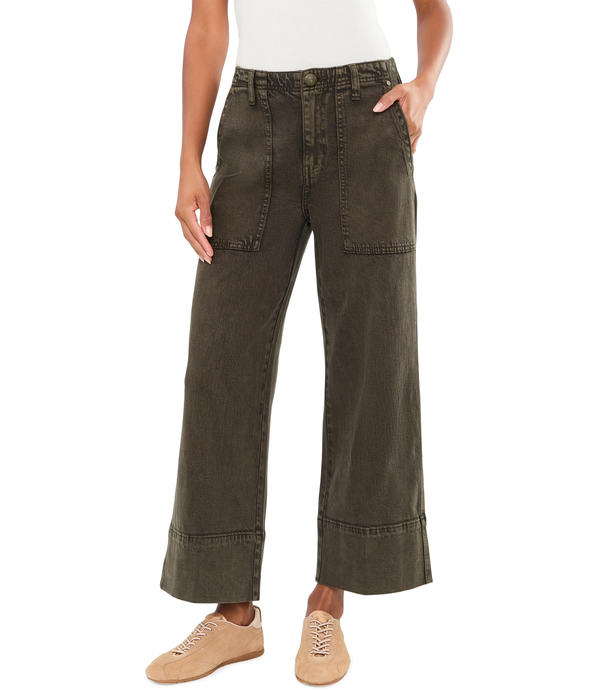 Брюки с завышенной талией Utility Relaxed Straight Leg
