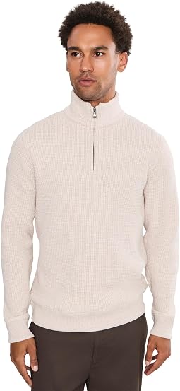 Brushed Waffle 1/4 Zip