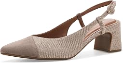 Taupe Suede/Taupe Twill Multi
