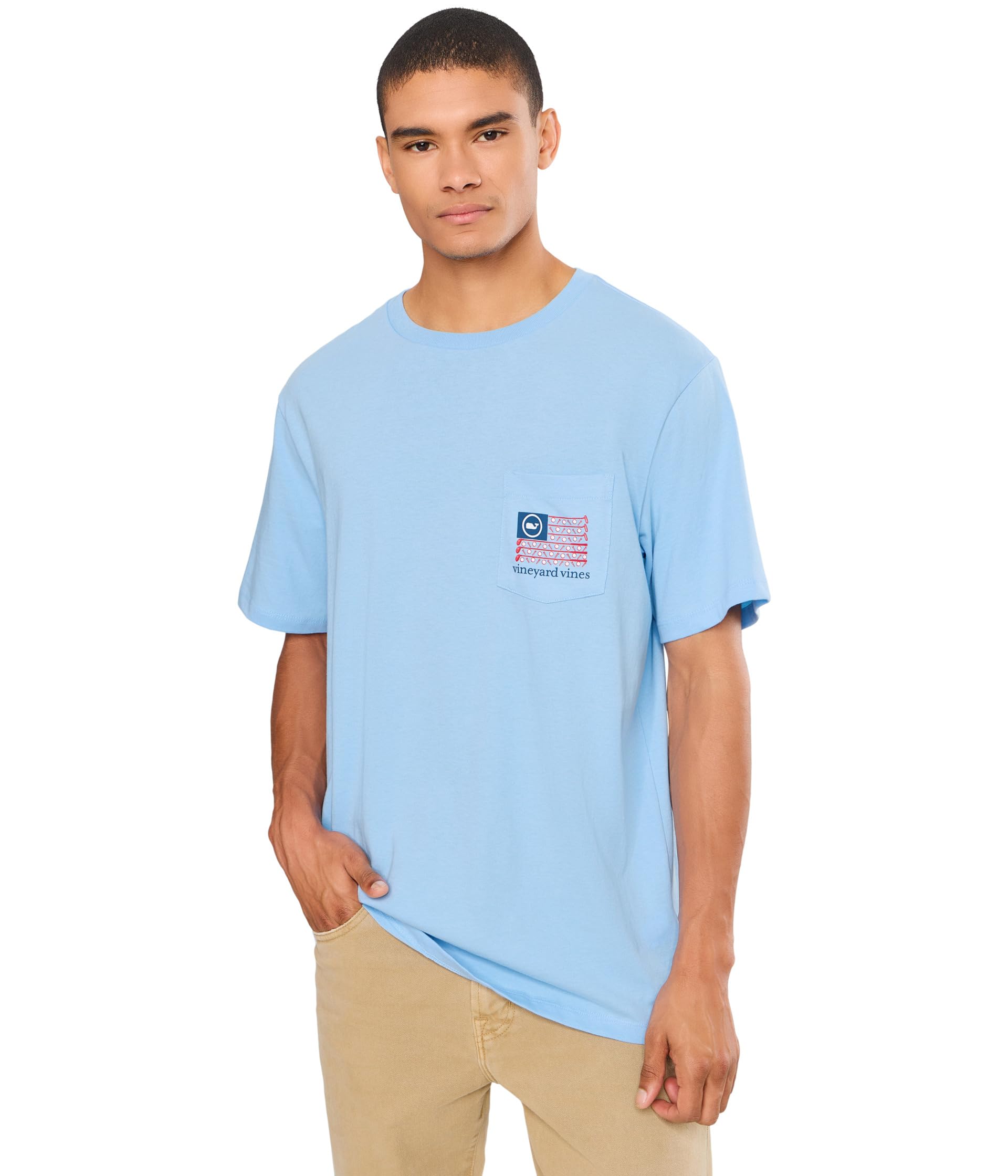Golf Clubs Flag Short-sleeve Tee