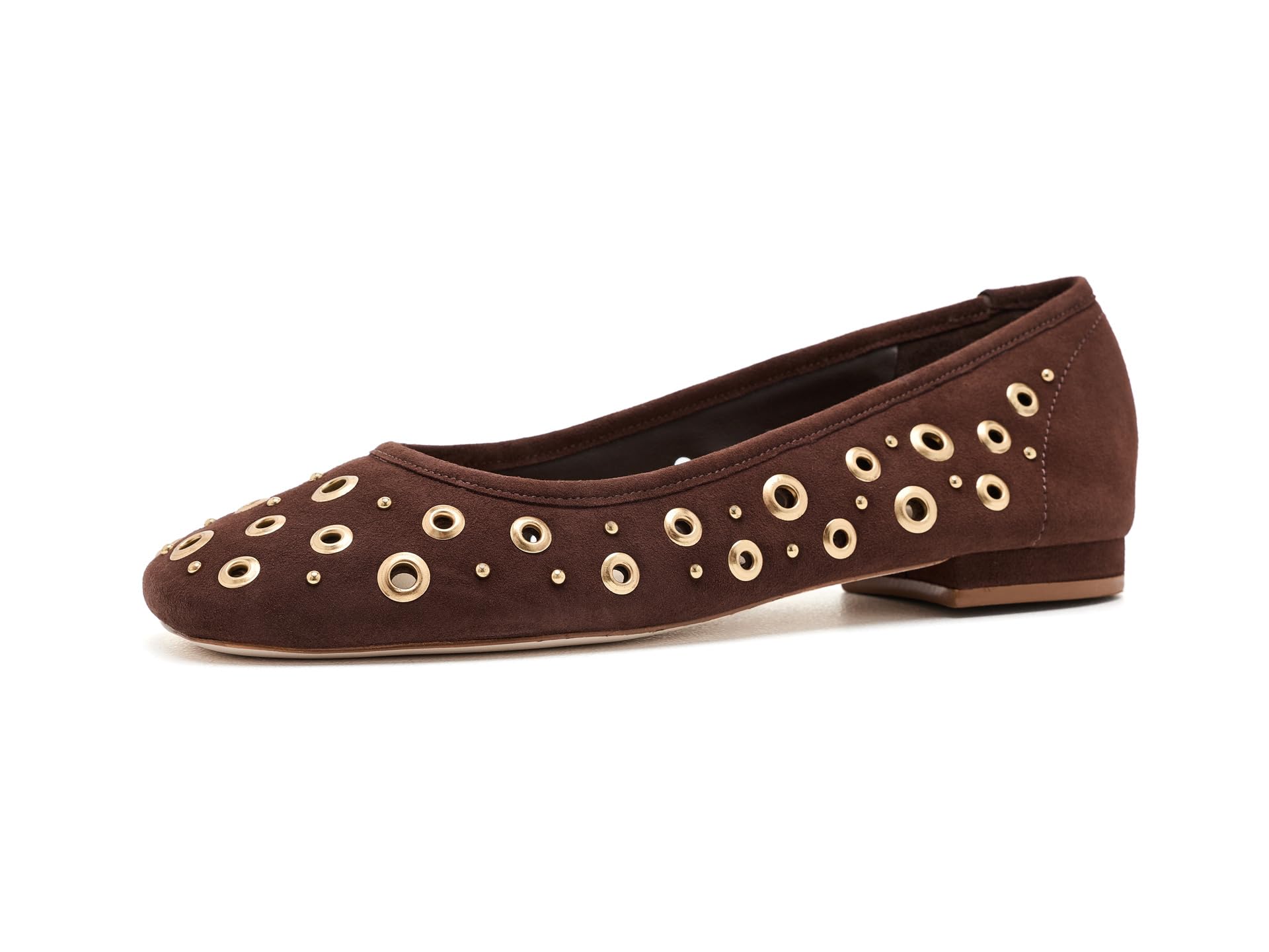 Ivy Mixed Hardware Ballet Flats