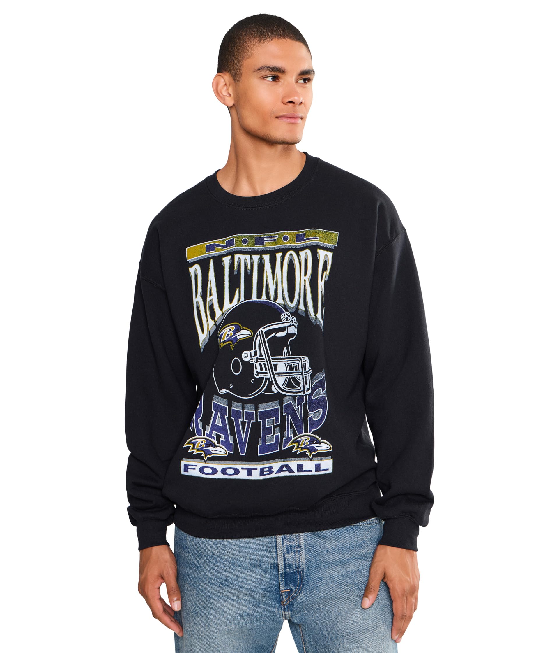 NFL Baltimore Ravens Helmet Crew Fleece