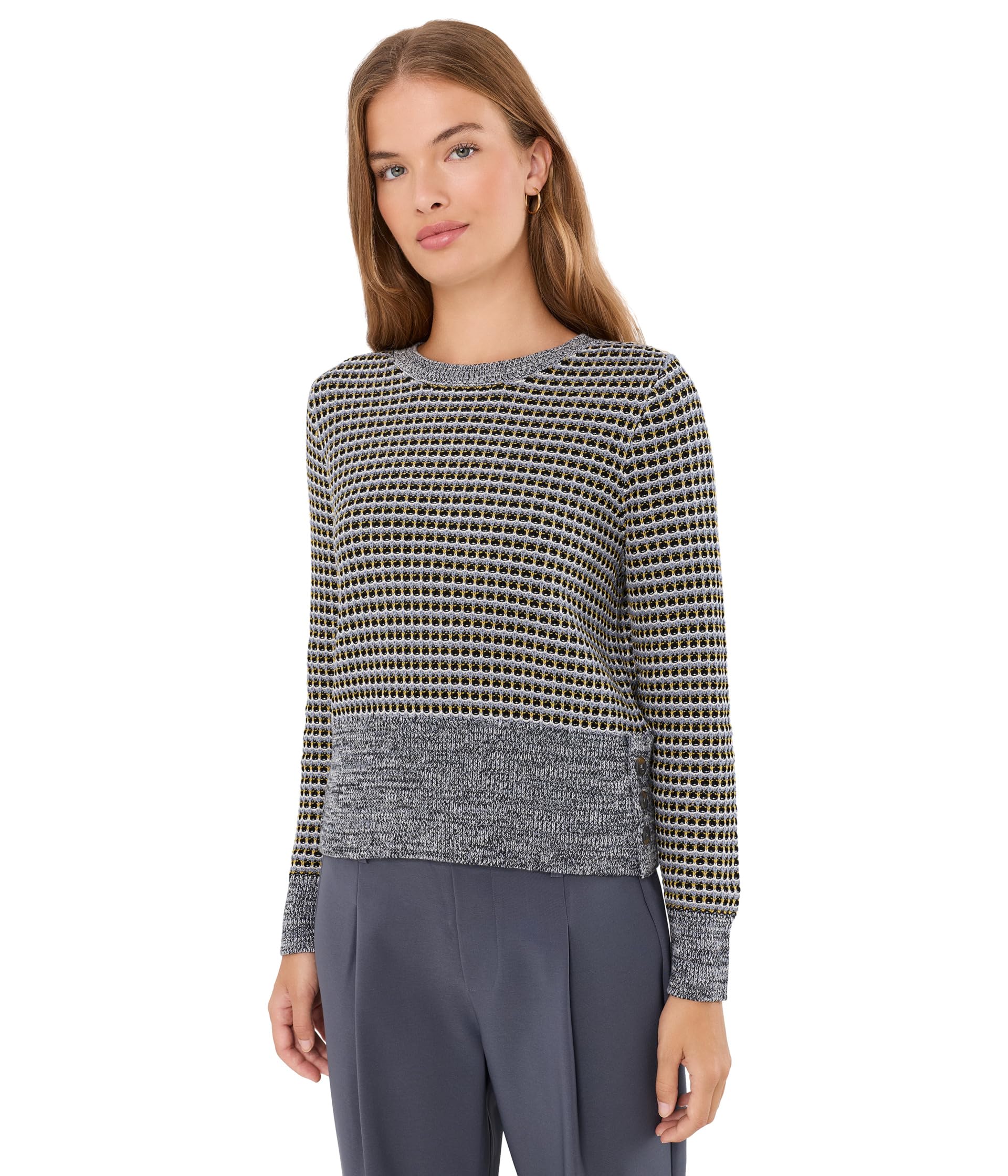 Вязаный свитер Petite Marled Tuck