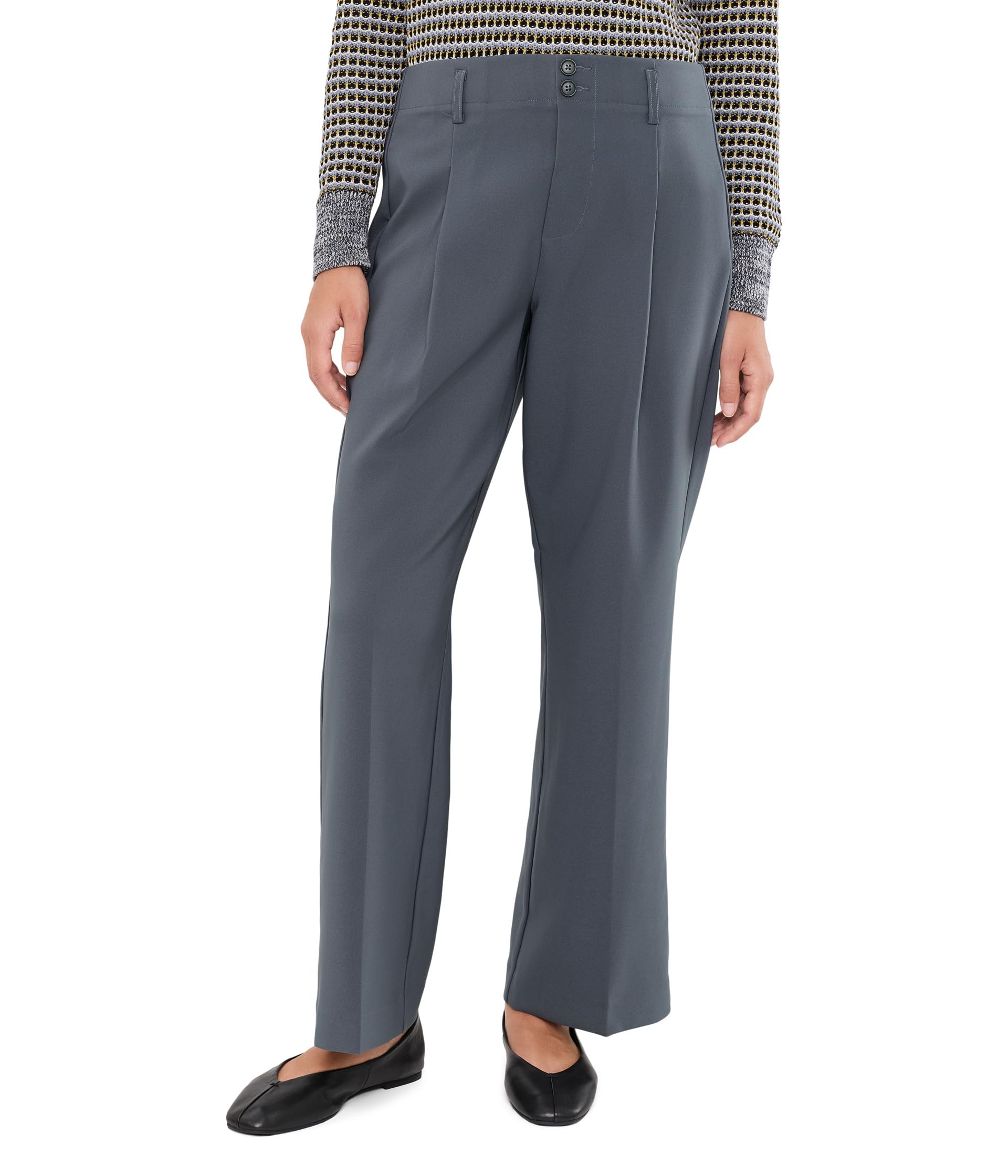 Petite Tremont Wide Leg Sleek Stretch Trousers