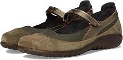 Soft Green Leather/Hunter Green Suede/Pewter Leather