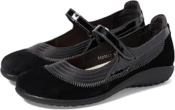 Black Suede Leather Combination