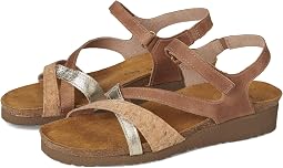 Latte Brown Leather/Cork Leather/Radiant Gold Leather