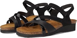 Black Velvet Nubuck/Jet Black Leather/Black Crinkle Patent Leath