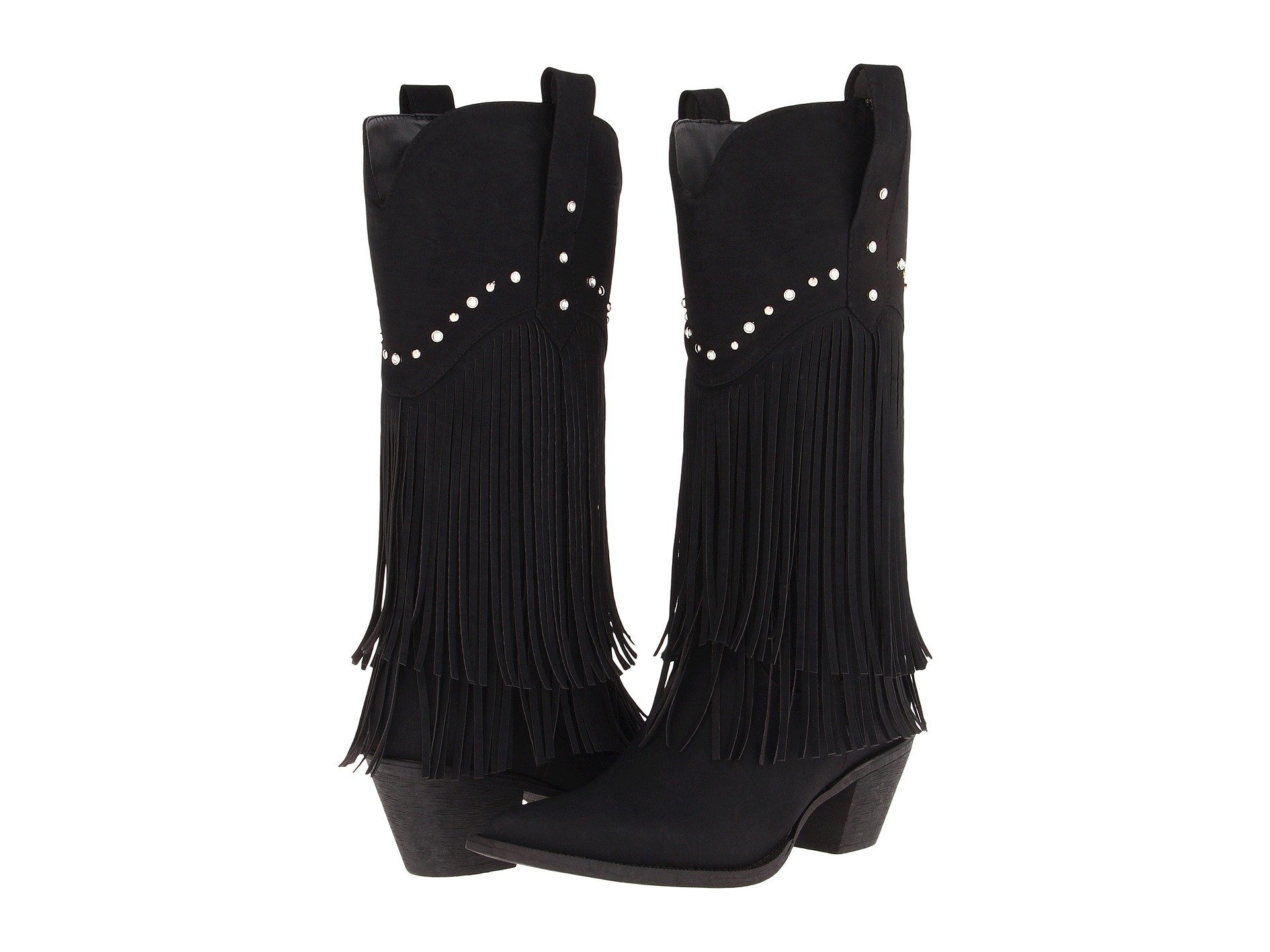12" Stud and Fringe Boot