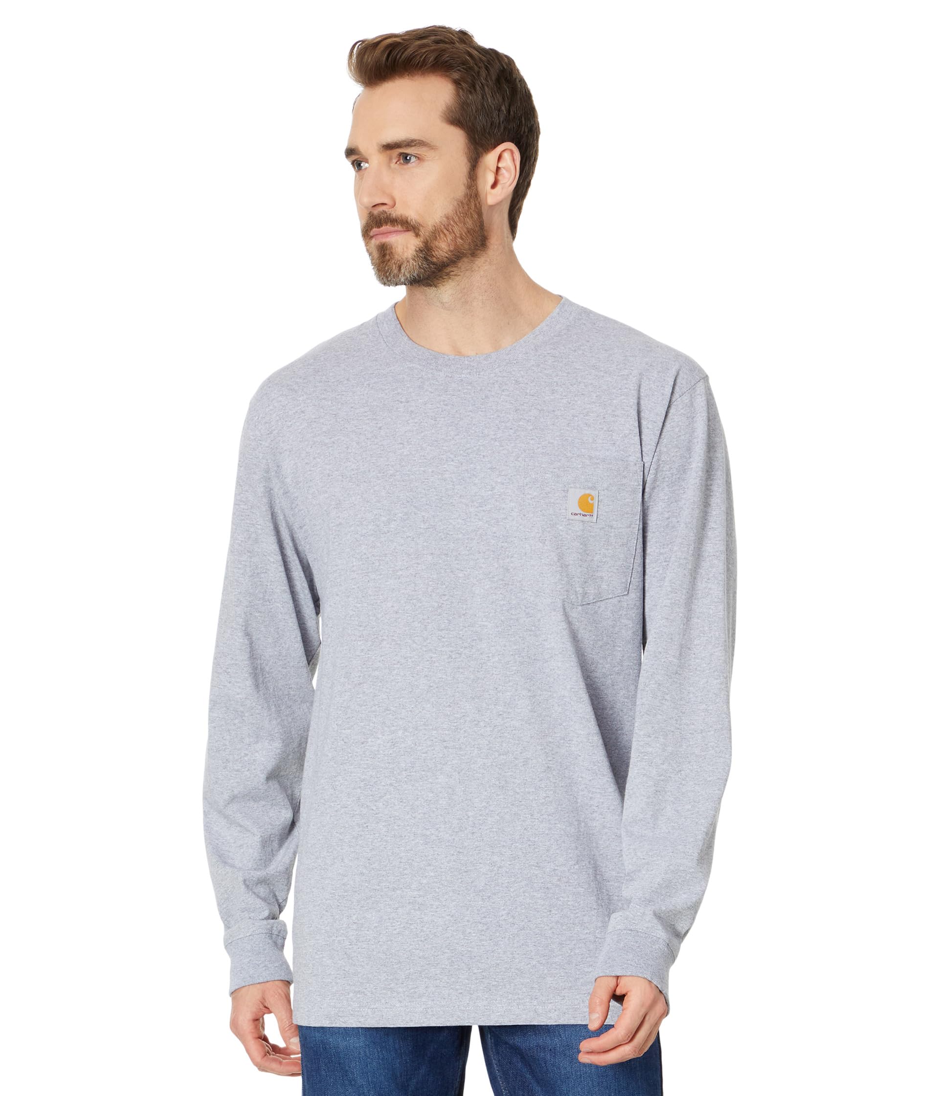 Workwear карманная футболка с длинным рукавом