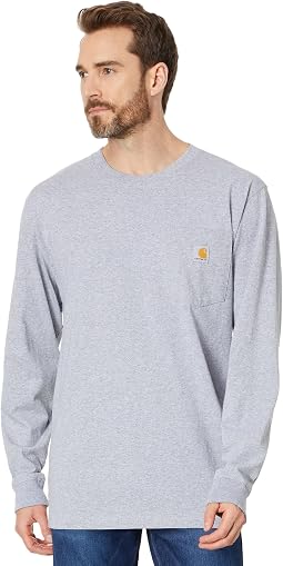 Workwear карманная футболка с длинным рукавом