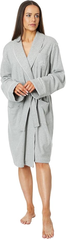 Essentials Quilted Collar and Cuff Robe