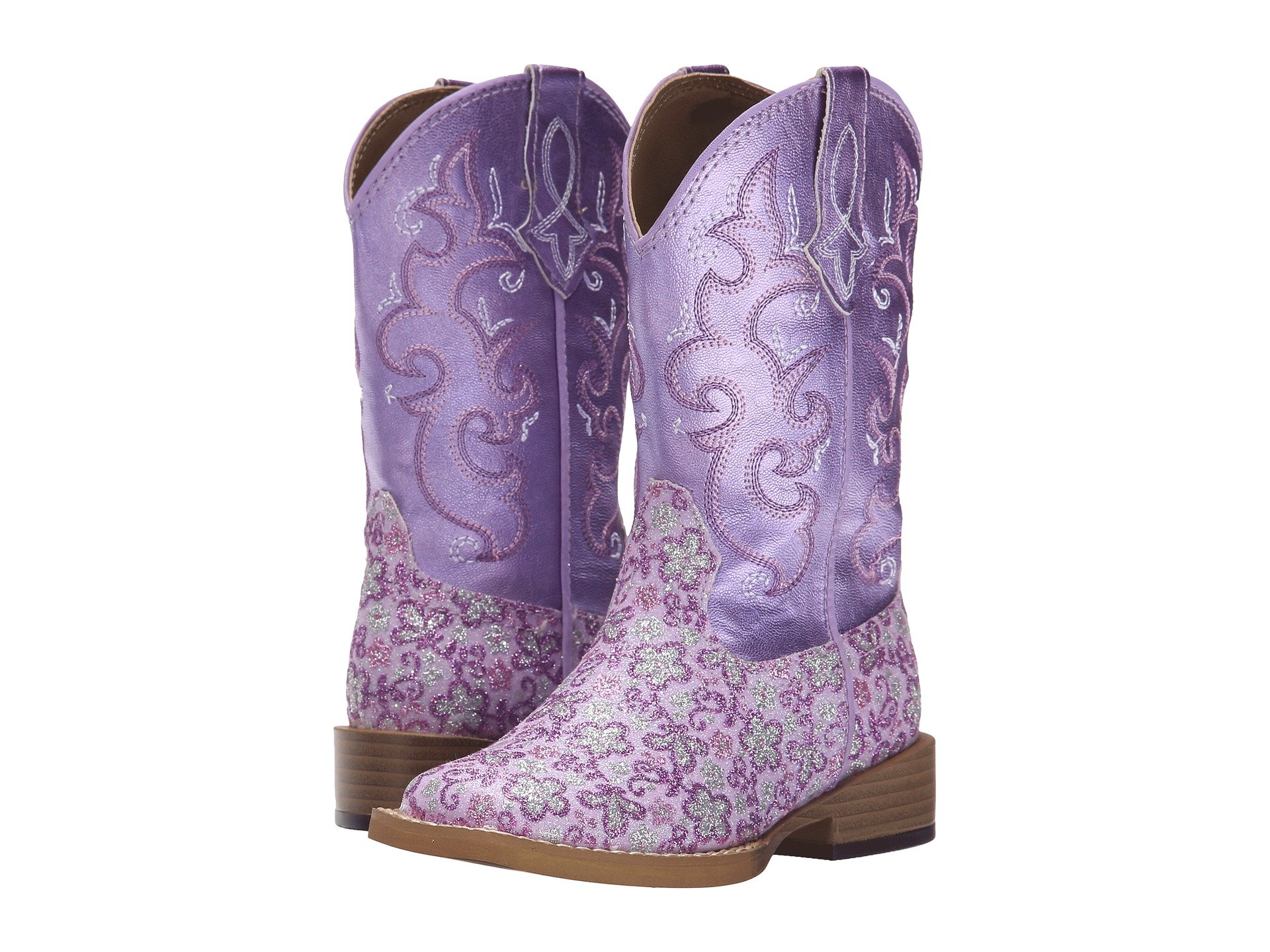 Lavender Square Toe Boots (Toddler/Little Kid)