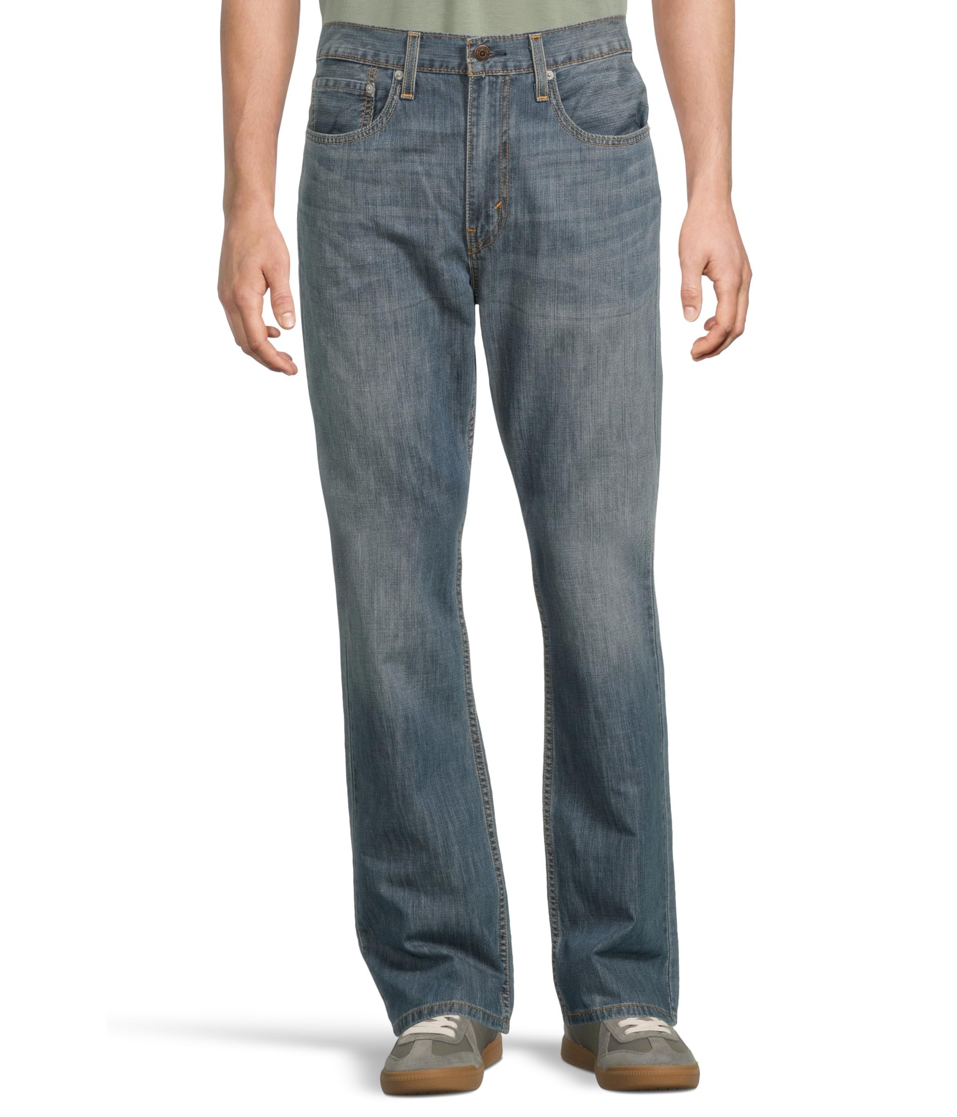 Джинсы Slim Boot Cut 527 в средней потертости