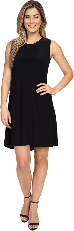 Женское платье без рукавов Sleeveless Swing Dress