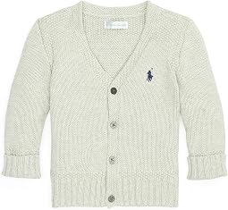 Combed Cotton V-Neck Cardigan (Infant)