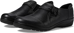 Black Tumbled Leather
