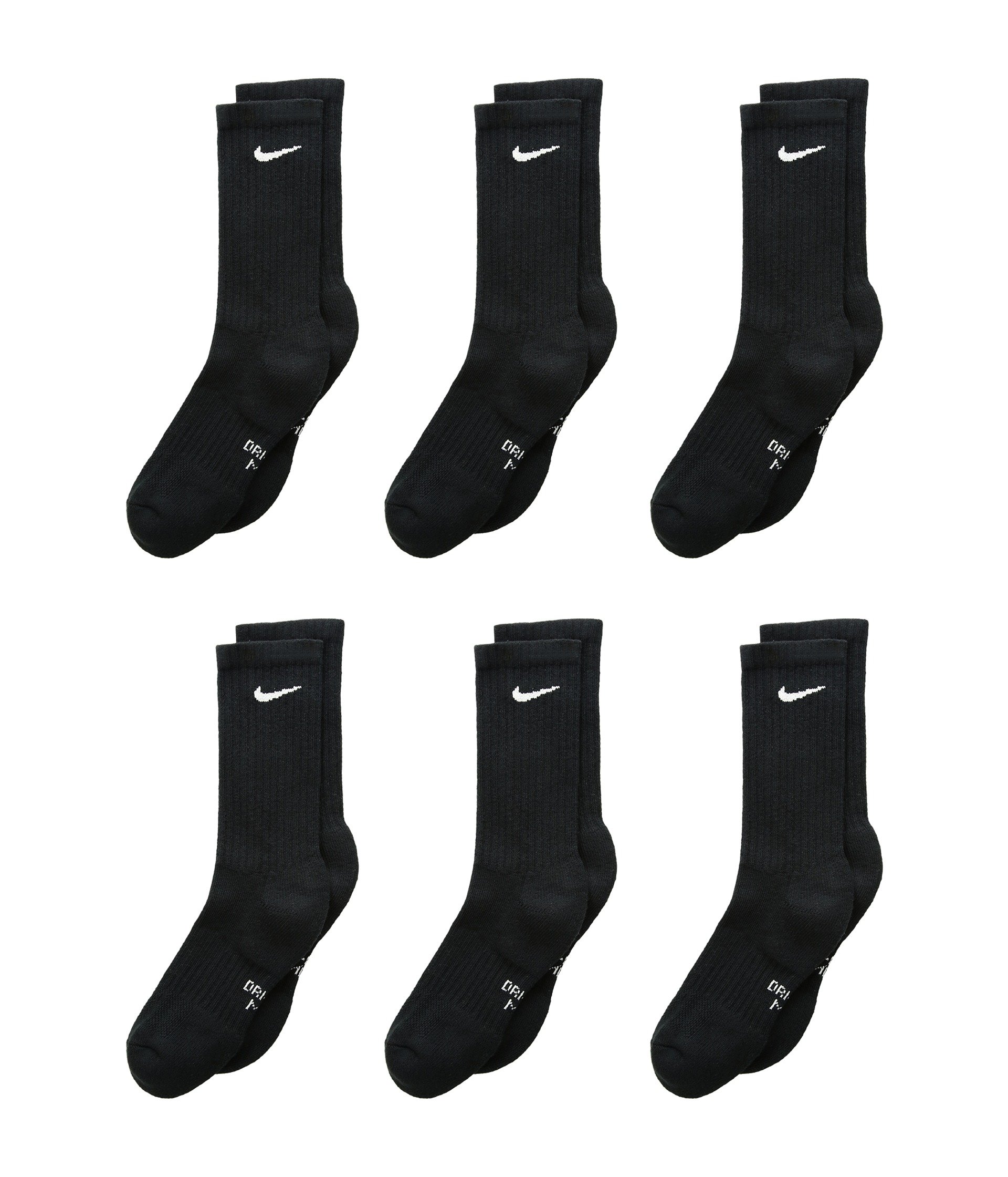 Носки Performance Cushioned Dri-FIT™ Crew 6 пар (для малышей и детей)