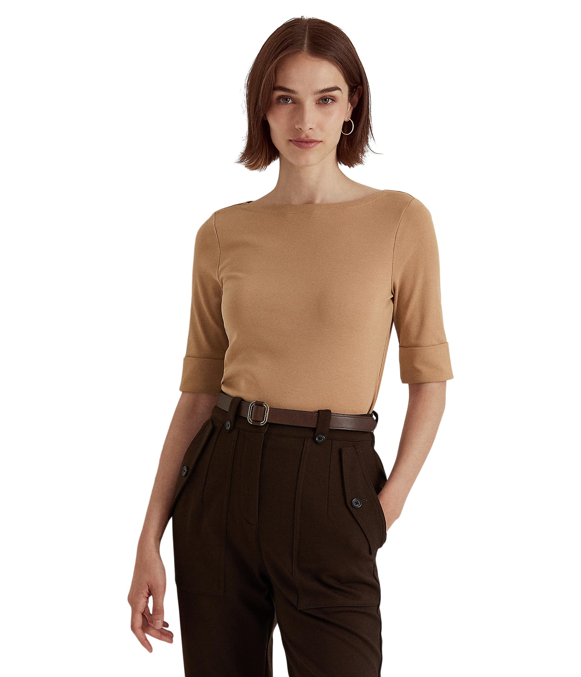 Футболка Stretch Cotton Boat Neck