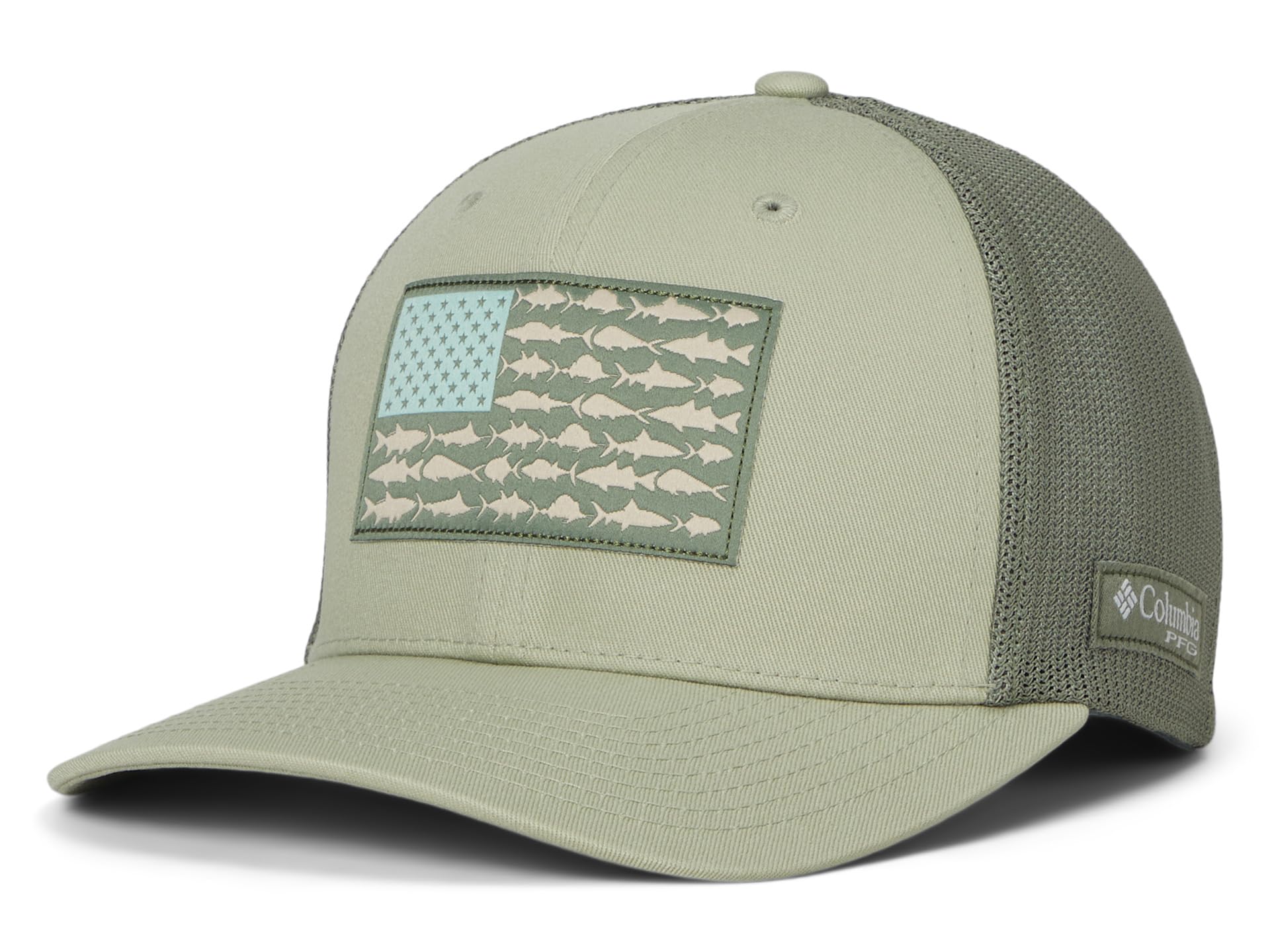 Женская бейсболка PFG Mesh™ Fish Flag Ball Cap