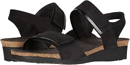 Black Velvet Nubuck/Black Madras Leather