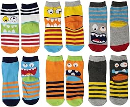 Monster Crew Socks 6-Pack (Toddler/Little Kid/Big Kid)