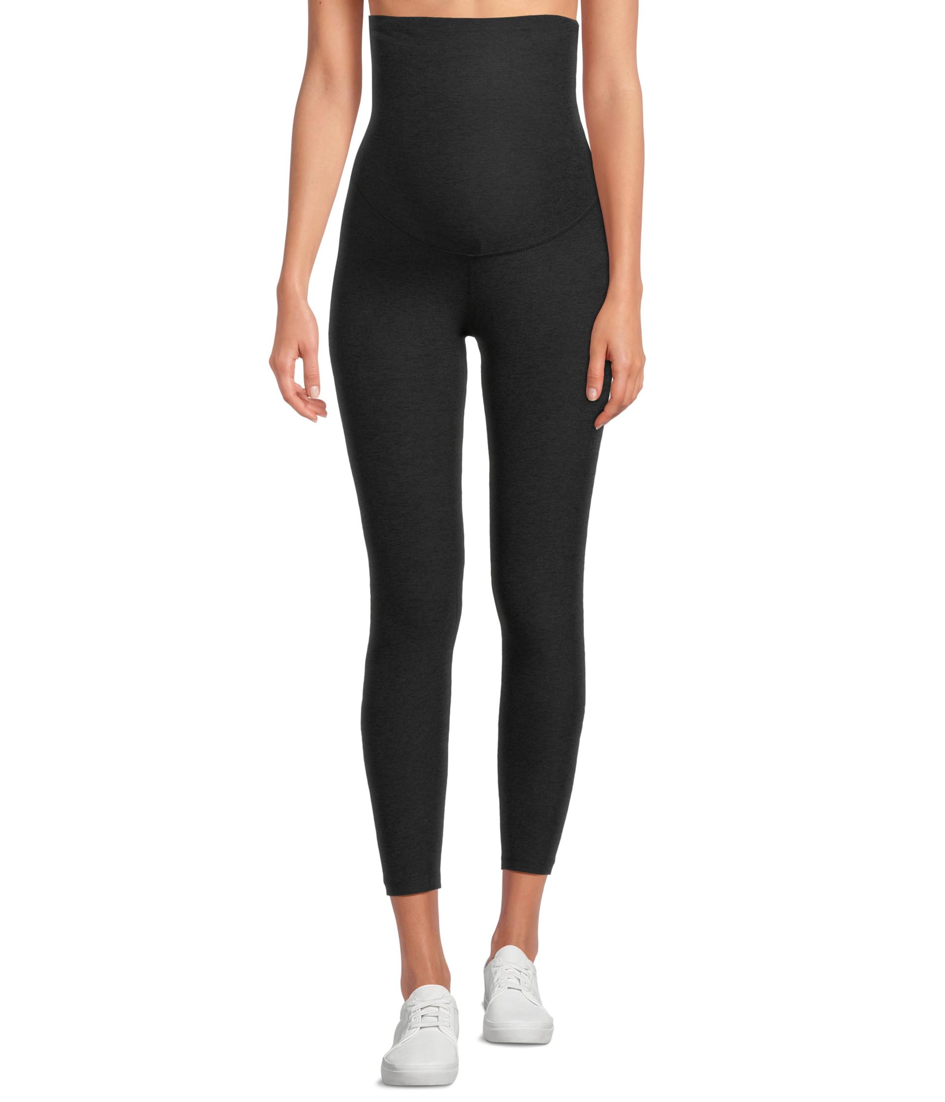 Maternity Empire Waisted Spacedye Capri Leggings