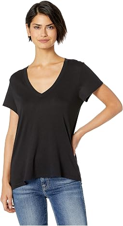 Kate Short Sleeve Modal Jersey V-Neck Tee