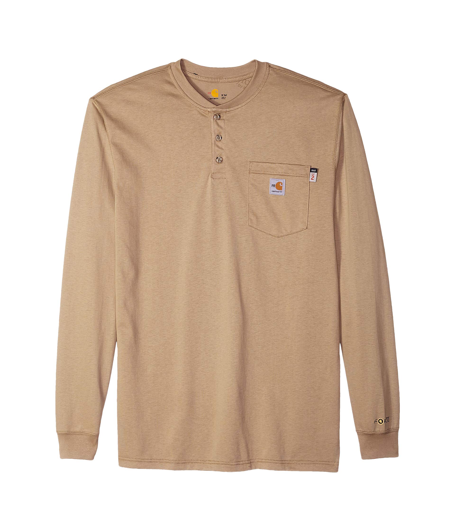 Big & Tall Flame-Resistant Force Cotton Long Sleeve Henley