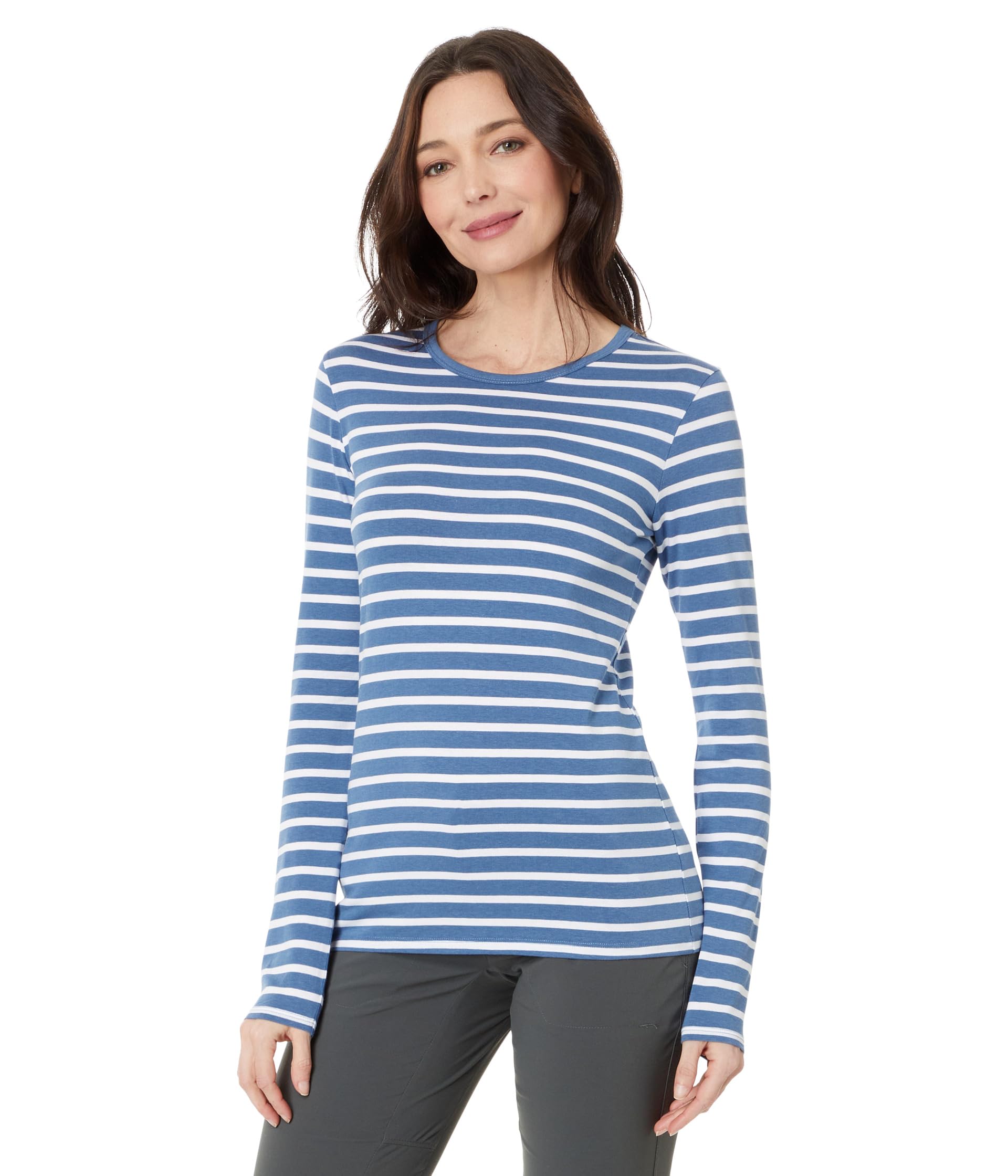 Nola II Long Sleeve Crew Neck Tee