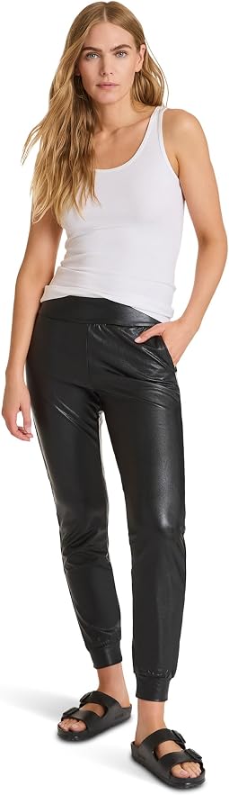 Faux Leather Joggers SLG45