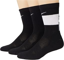 Elite Crew Socks 3-Pair (Little Kid/Big Kid)