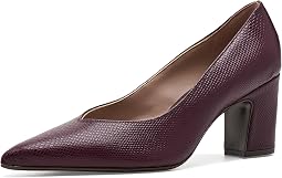 Merlot Red Snake Print Leather