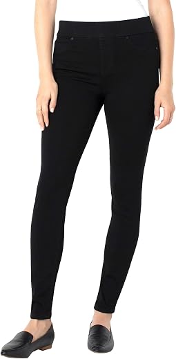 Sienna Skinny Jean Leggings in Black Rinse