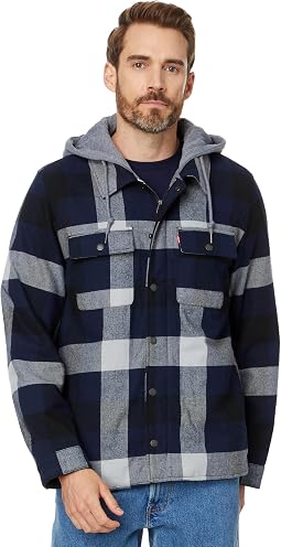 Navy Buffalo Check
