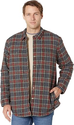 Sherpa Lined Scotch Plaid Shirt Long Sleeve Regular