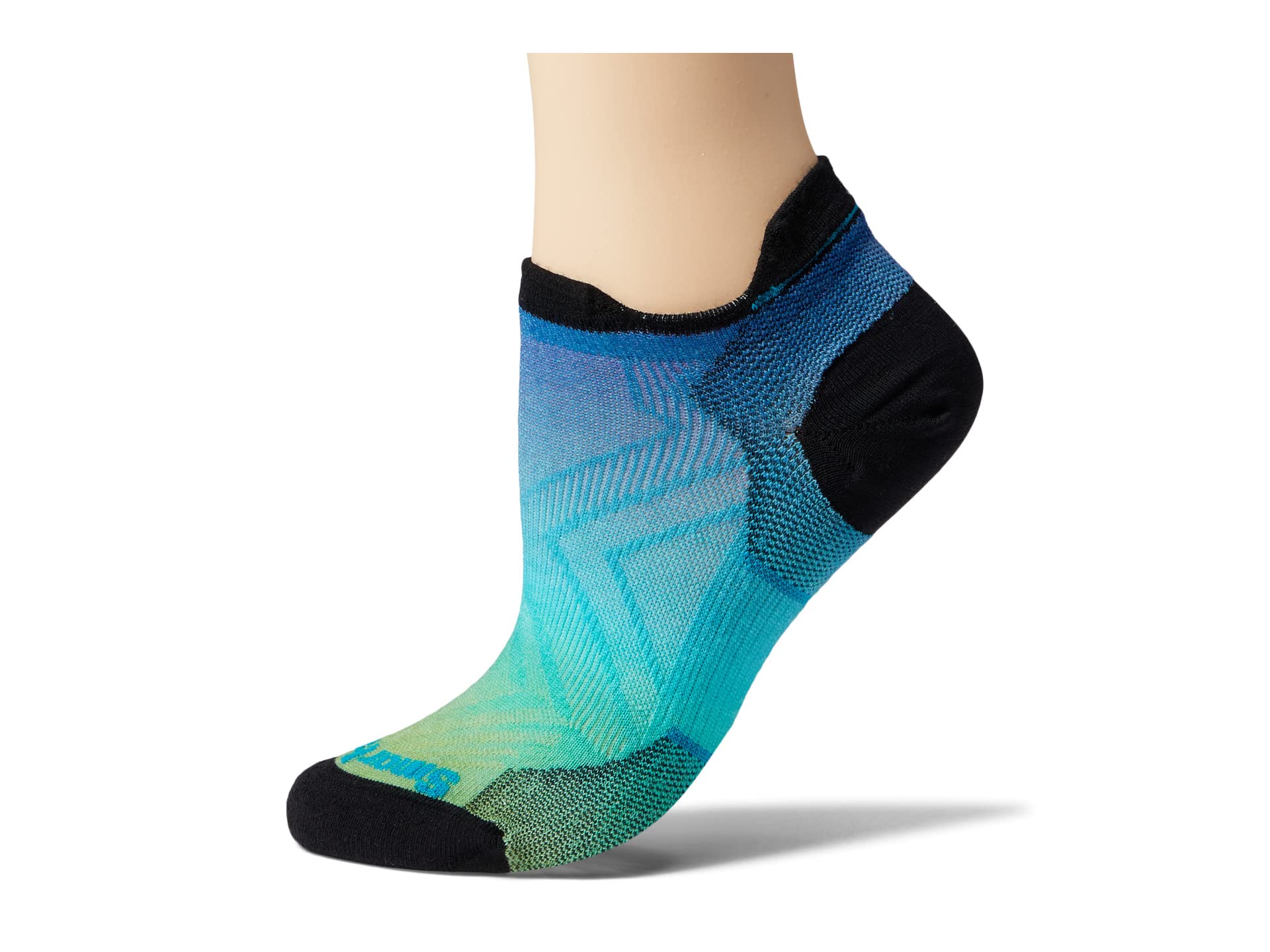 Run Zero Cushion Ombre Print Low Ankle Socks