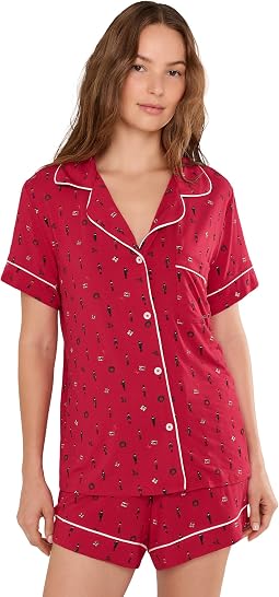 Gisele Printed TENCEL™ Modal Relaxed Shorts PJ Set