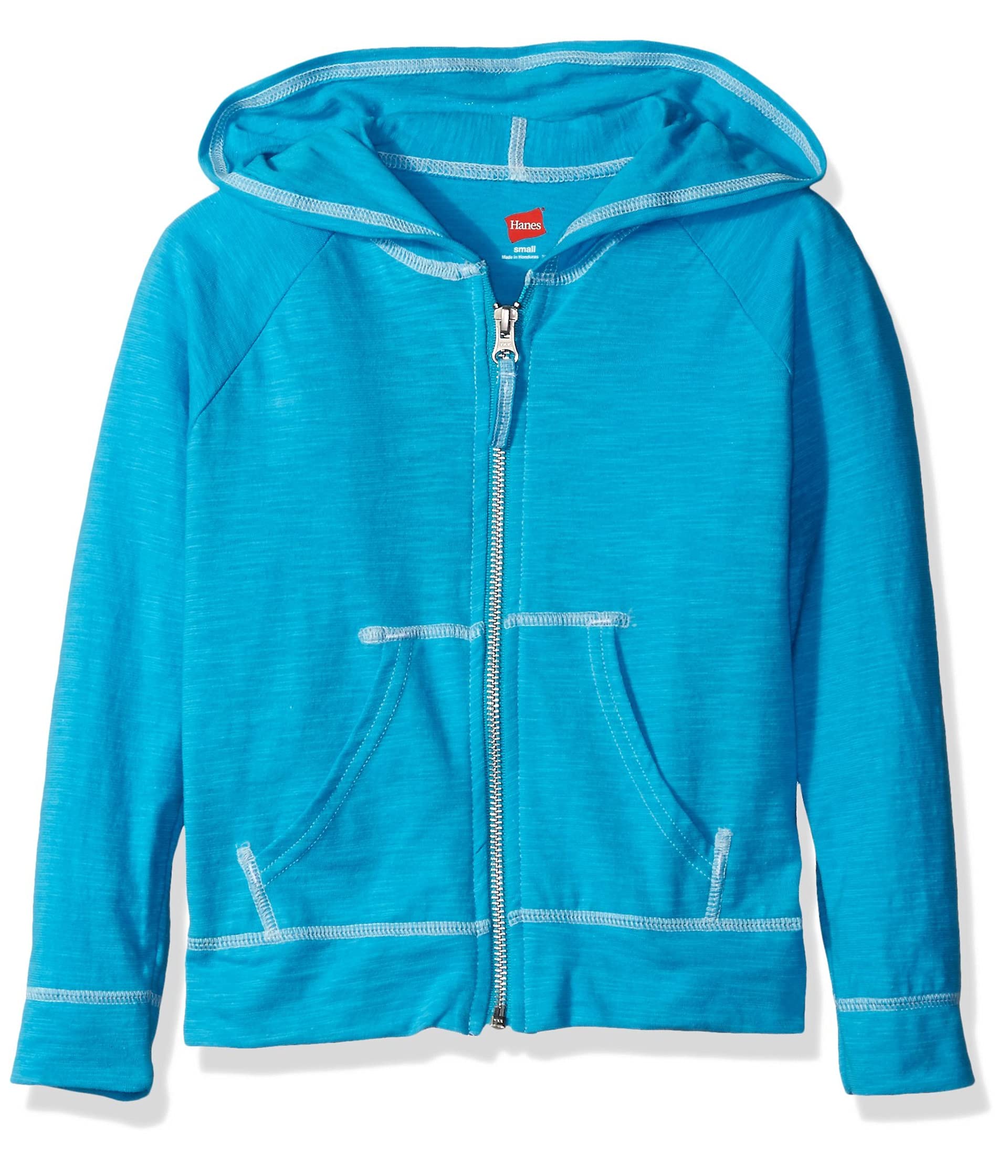 Little Girls' Slub Jersey Full Zip Jacket