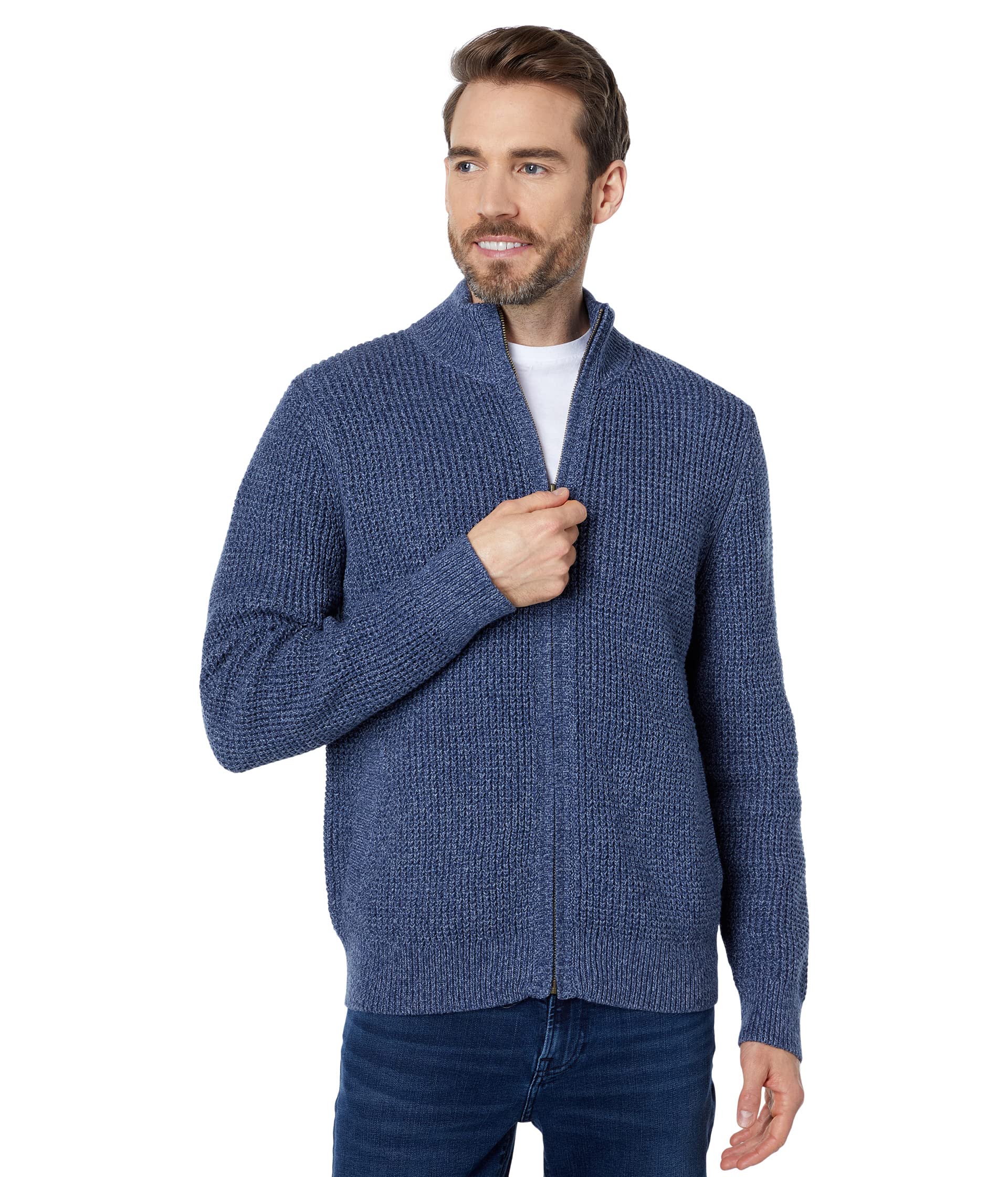 Organic Cotton Full Zip Sweater