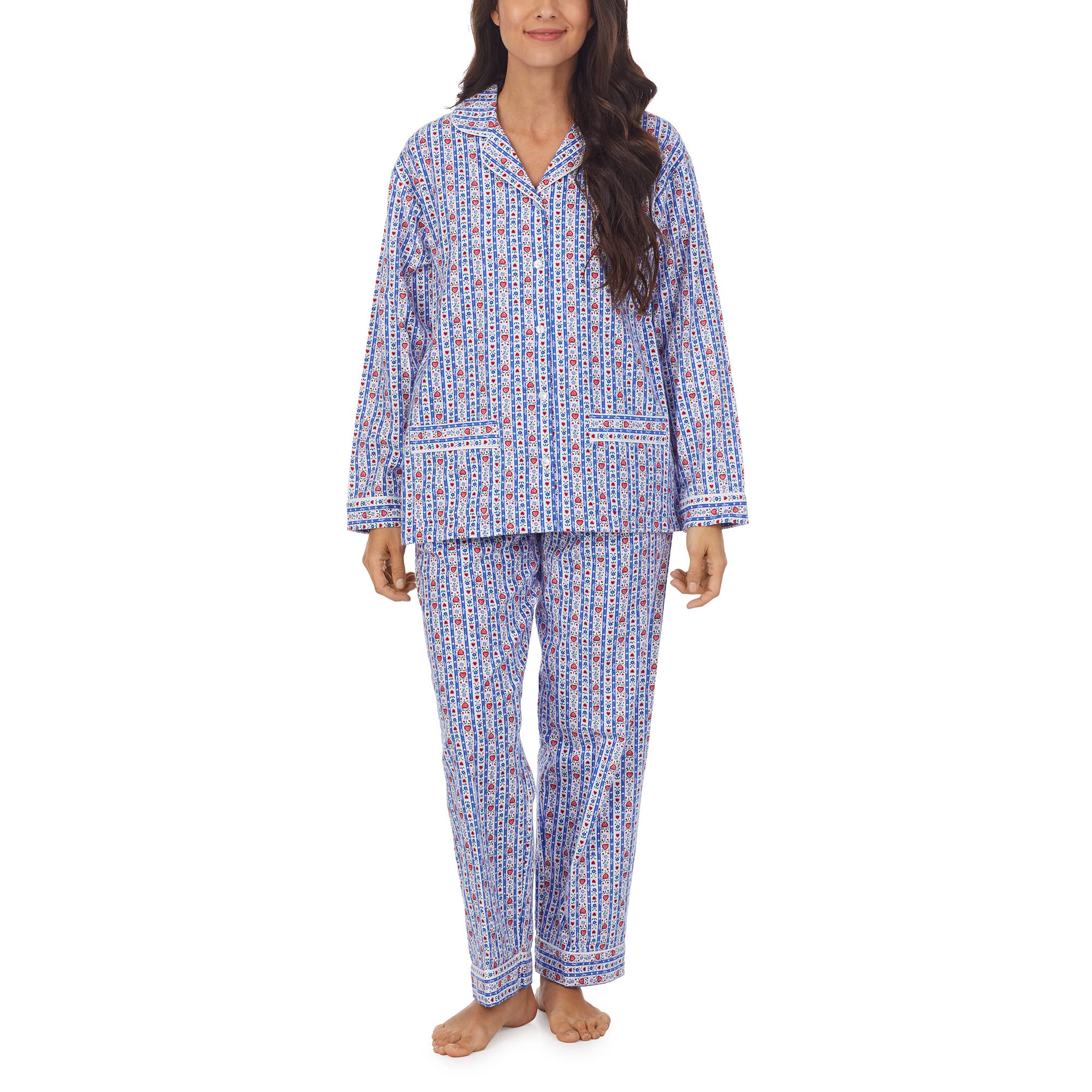 Classic Notch Collar Flannel PJ Set