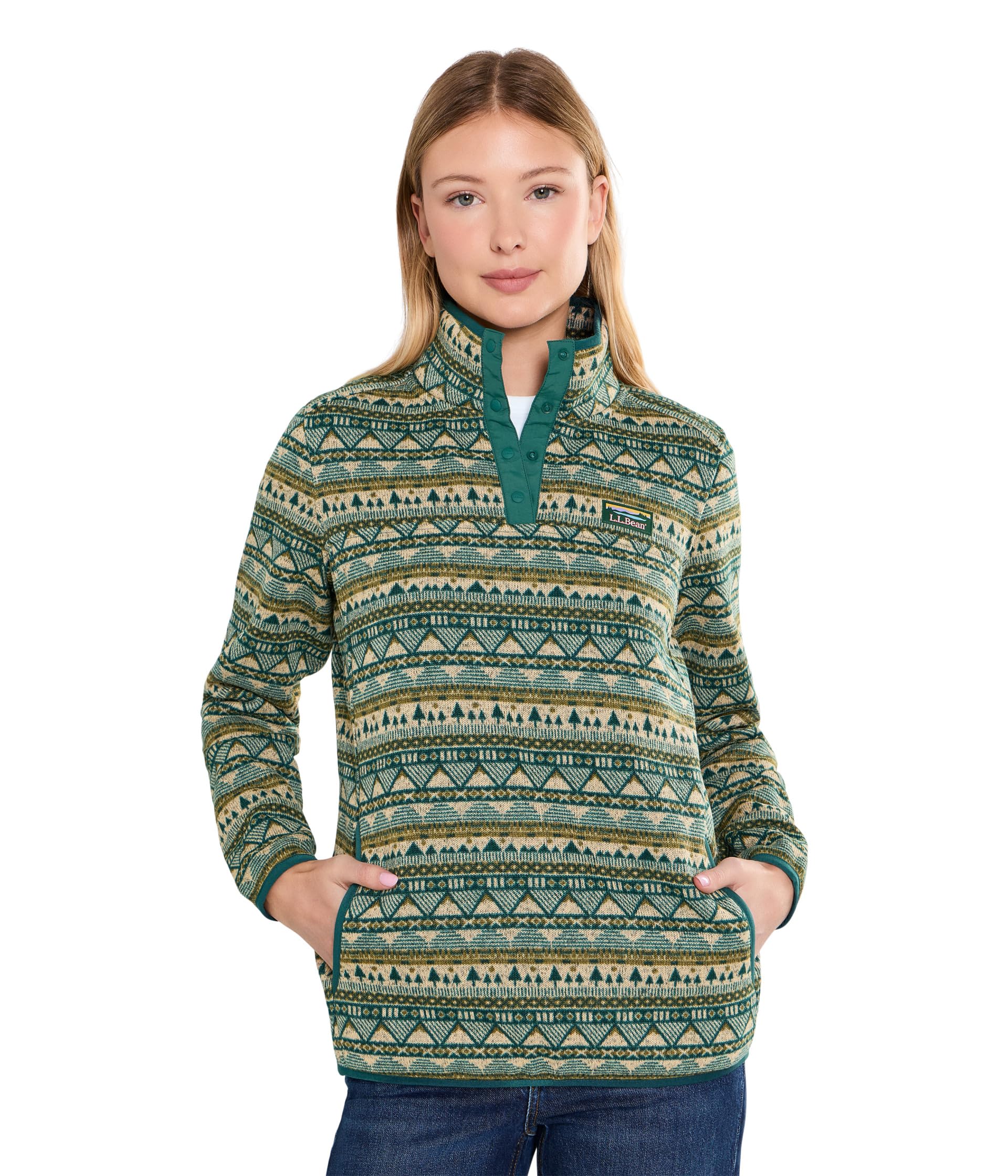 Sweater Fleece Pullover Print