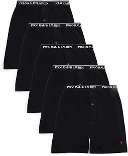 Classic Fit Cotton Knit Boxer 5 Pack